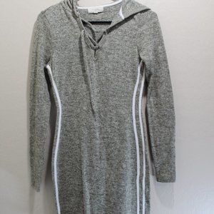 No Comment Gray Hooded Dress size M Medium